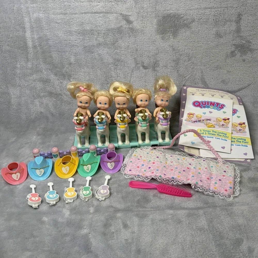 Vintage Tyco‎ Quints Complete Set Rocking Horses Western Accessories Care Guide